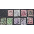 German Empire 1869-1921 Overprinted `Deutsches Reich`, Definitive - Value PFENNIG & More 110 Stamps
