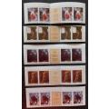 Stamps USSR  1979 Ukrainian Paintings, Five Strips, 25 Stamps, Mint State