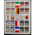 Cuba Soccer World Cup, Spain 1982, Miniature Sheet Finalists: Italy, FRG, Poland, France, MINT