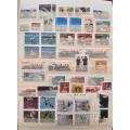 Canada Stamps 1985 to 1992, Over 300 Beautiful Stamps, 2 Sheets, 4 Booklets, Album Included