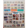 Canada Stamps 1985 to 1992, Over 300 Beautiful Stamps, 2 Sheets, 4 Booklets, Album Included