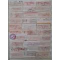 Over 160 United States Mixed Meter Mail Stamps 1959  1998 fr. all over the United States of America