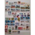 A Collection of USA Stamps: Love, Birds, Movies, Space, Animals, Over 250 Stamps