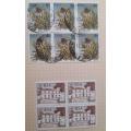 Over 250 Stamps in blocks RSA, Postage Due, South West Africa, Rhodesia, United States of America