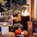 Modern Boho Nordic Style Gas Heater For Outdoor Patio Garden Entrance Indoors