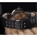Vintage Men's Waterproof Watch Date Leather Strap Sport Quartz Army Watch Black