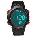 Fashion Waterproof Mens Boy LCD Digital Stopwatch Date Rubber Sport Wristwatches