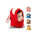 Scarf Winter New Baby Hat Wool Hat Winter Hat Hot Sale Beanie Hat Hooded Scarf Earflap Knit CaP