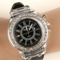 Luminous glow watches personality Korea han edition men's and women's students lovers jelly fashion