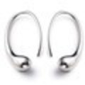 New Fashion Jewelry teardrop hook 925sterling silver hoop earrings