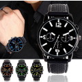 Men Fashion Numeral Dial Silicone Band Sport Analog Quartz Wrist Watch