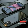 360°Magnetic Metal Case Front+Back Glass Cover Iphone 11/11Pro/11ProMini/12/12Pro/12 Mini/12 Pro Max