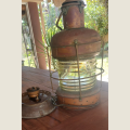Very Old and Large Copper Japanese Ship`s Oil Anchor Light