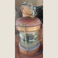 Very Old and Large Copper Japanese Ship`s Oil Anchor Light