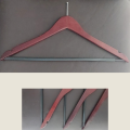 Dark Wood Anti Theft Curved Hangers