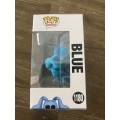 BLUE!! BLUE`S CLUES!!FUNKO POP!! HOT TOPIC EXCLUSIVE!! FLOCKED!!