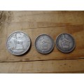 1932/35 SOUTHERN RHODESIA 1 AND 2 SHILLING COINS