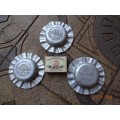 1920`S DURO EMBOSSED ASH TRAYS