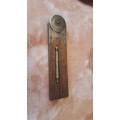 ANTIQUE RABONE WOOD AND BRASS FOLDING RULE LEVEL