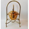 VICTORIAN TYPE TIPPING BRASS KETTLE