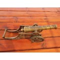 SOLID BRASS WORKING CANNON 460 MM BLACK POWDER 7KG, 11 MM CHAMBER