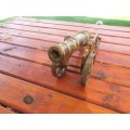 SOLID BRASS WORKING CANNON 460 MM BLACK POWDER 7KG, 11 MM CHAMBER