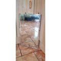 VINTAGE BEVELED MIRROR BATHROOM CORNER CABINET 560 X 280 X 280 MM