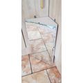 VINTAGE BEVELED MIRROR BATHROOM CORNER CABINET 560 X 280 X 280 MM