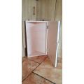 VINTAGE BEVELED MIRROR BATHROOM CORNER CABINET 560 X 280 X 280 MM