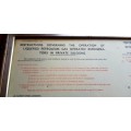 1960/61 SAR PRIVATE SALOON CAR INSTRUCTIONS IN ORIGINAL  445 X 335 MM