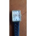 VINTAGE LADIES GOLDPLATED ROTARY WIND-UP WATCH RUNNING