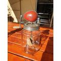 VINTAGE BLOW BUTTER CHURN, NON ORIGINAL BOTTLE