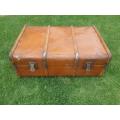 VERY LARGE TRAVEL TRUNK SUITCASE 900 X 620 X 350 MM SAR STICKERS