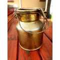 VINTAGE PLATED CREAM CAN 200 MM HIGH