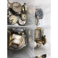 Swiss watches and watch parts - two massive lots one price