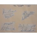 1951/52 Springbok Rugby Tour - 18 Autographs plus Booklet