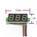 Mini LED DC 2.3-30V Digital Voltmeter Panel Meter Neon Yellow