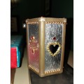 Silver gilded bling pen/ anything holder: CS. SALE - WAS R400