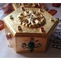 Gilded gem-encrusted trinket box - only 2 ever made. T2. SALE - WAS R2500