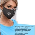 NEOPRENE DUAL VALVE SPORTS MASK WITH 2 FREE FILTERS
