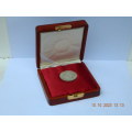 SOUTH AFRICA - 5 SHILLINGS COIN - 1955 - EXCELLENT IN WOODEN BOX