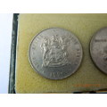 1978 - SOUTH AFRICA - ONE RAND COINS - EXCELLENT IN DISPLAY BOX