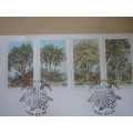1984 Ciskei Trees - 4  stamps on FDC