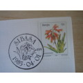 1984 Flowers - Clivia C. on FDC