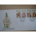 1985 RSA Flowers - 4 stamps on FDC