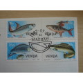1987 Venda Fish 4 stamps on FDC