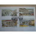 1984 RSA Bridges FDC with 4 stamps