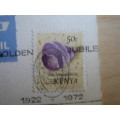 1972 Kenya - Violet Shell 50 c on postal item, stamped