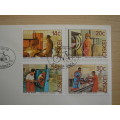1986 Ciskei - Bicycle Industry 14,20,25,30 c stamped on FDC