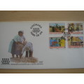 1986 Bophuthatswana - Development 14,20,25,30 c stamped on FDC